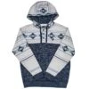 Hooey Men's Jimmy 1/4 Button-Down Aztec Print Hoodie