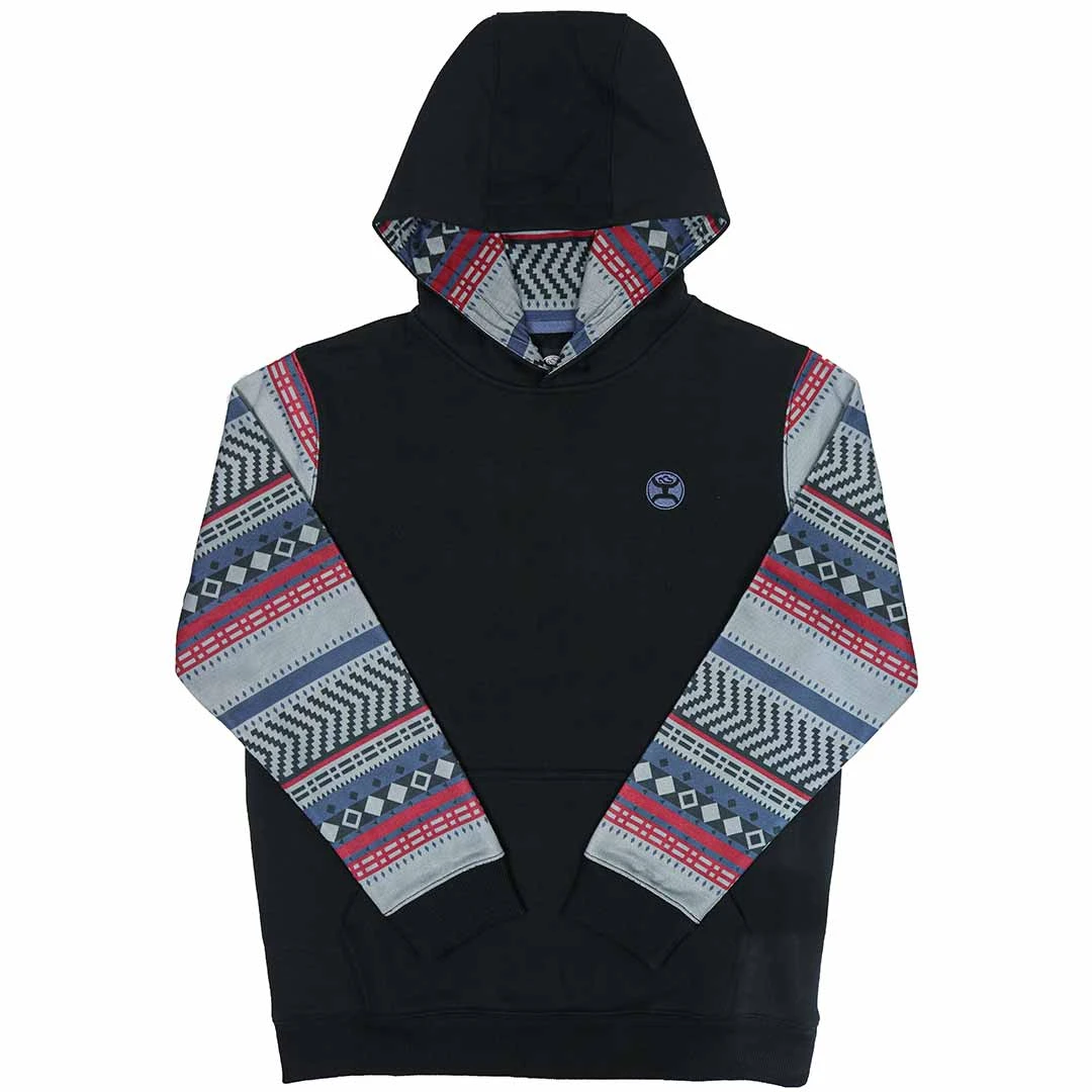 Hooey Youth Boys' Aztec Sleeve Pullover Hoodie