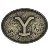 Montana Silversmiths Yellowstone Filigree Oval Belt Buckle