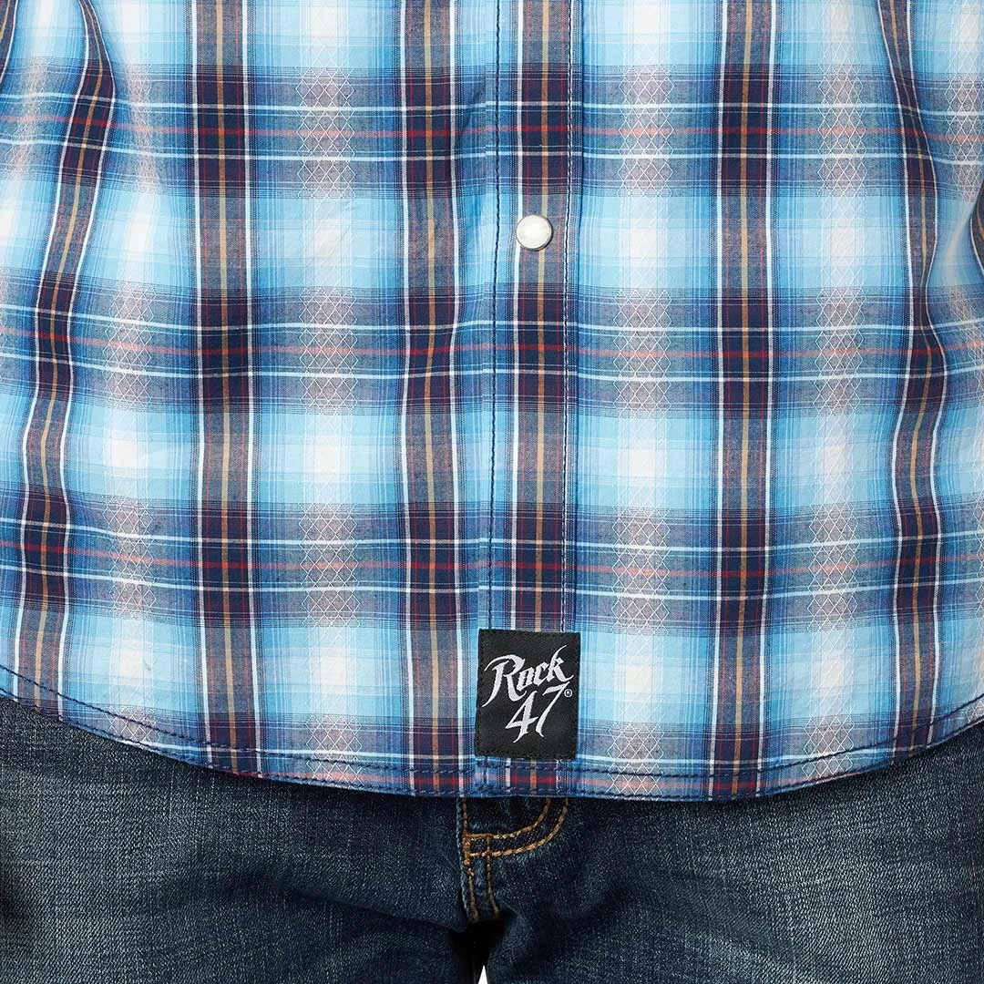 Wrangler Men's Rock 47 Plaid Snap Shirt - Image 5