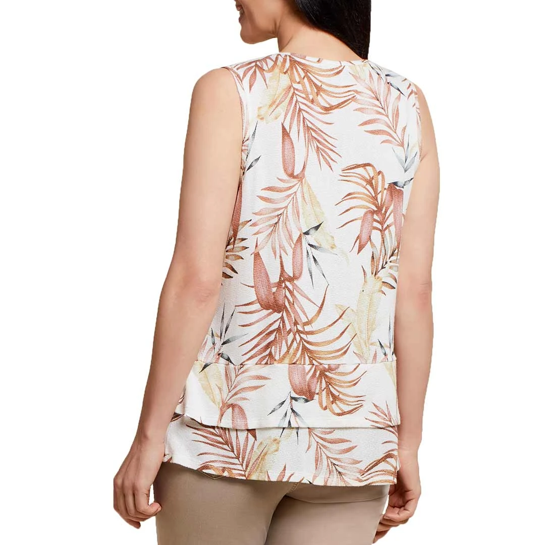 Tribal Women's Floral Tiered Tank Top - Image 2