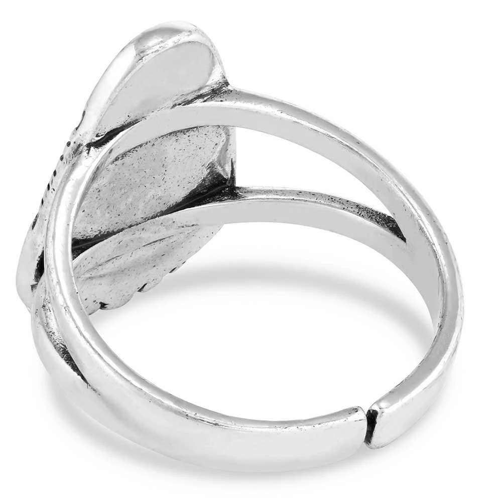 Montana Silversmiths Ways Of The West Turquoise Ring - Image 2