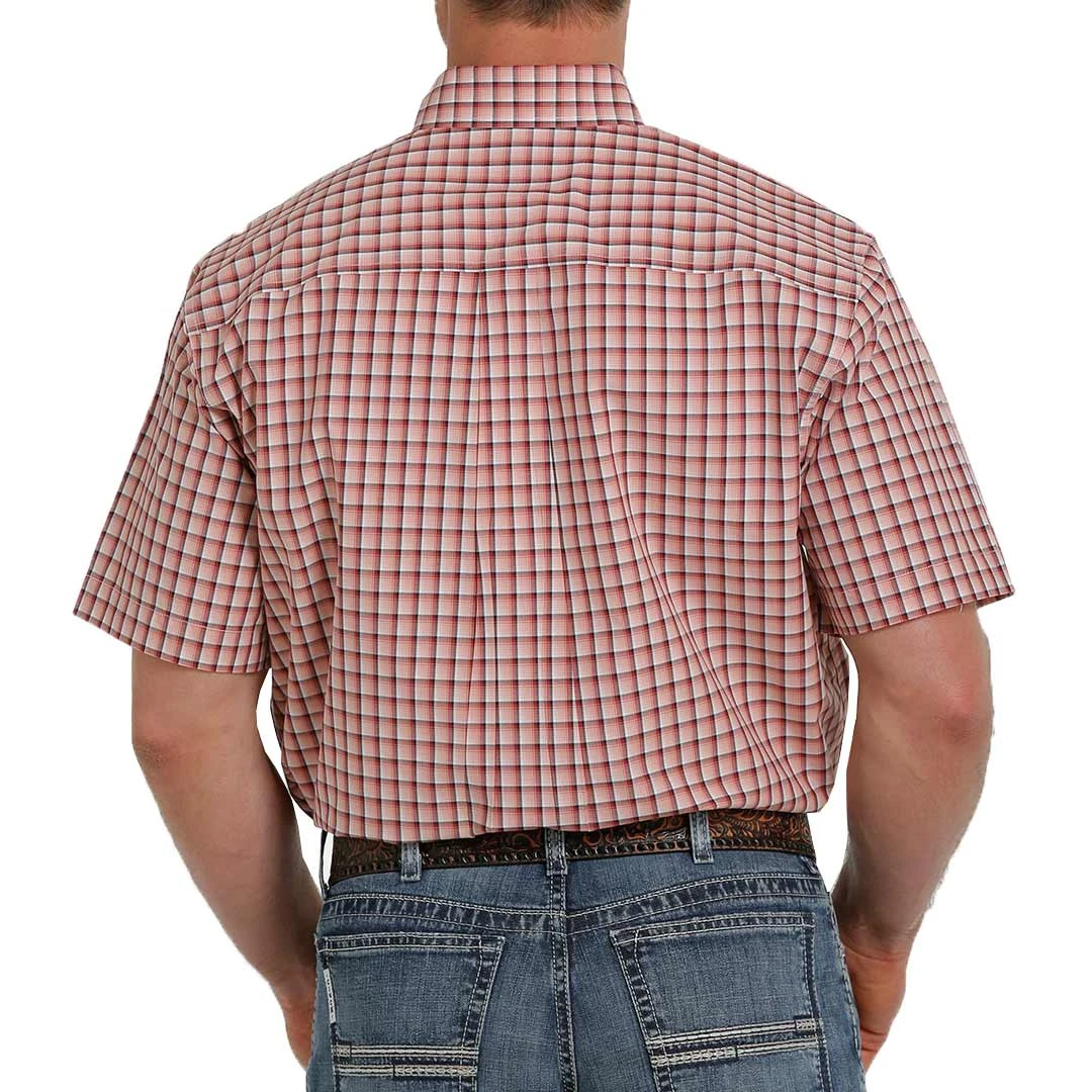 Cinch Men's Short Sleeve Button-Down Plaid Shirt - Image 3