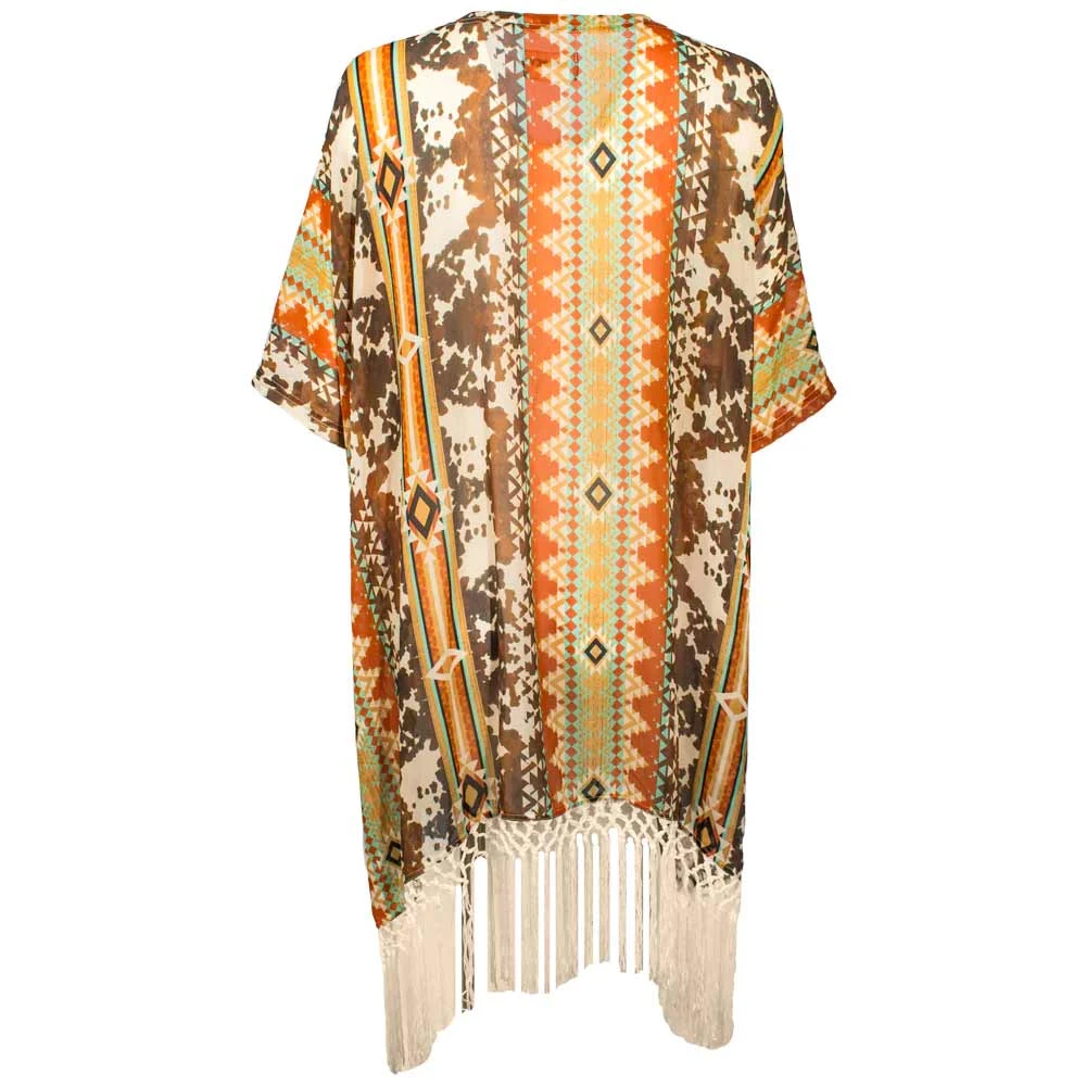 Hooey Brands Women's Long Kimono With Fringe - Image 4