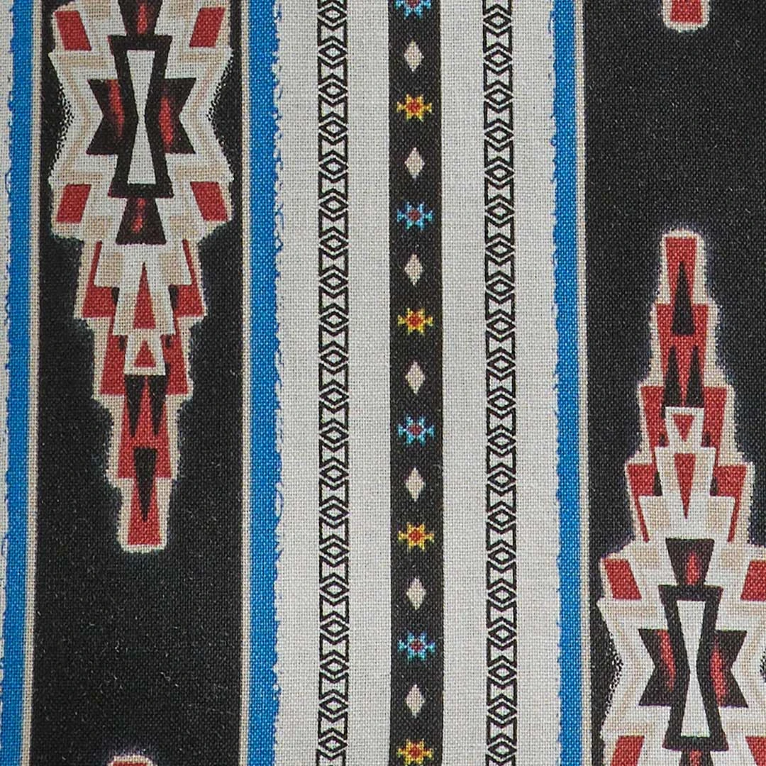 Wrangler Men's Checotah Aztec Diamond Print Snap Shirt - Image 4