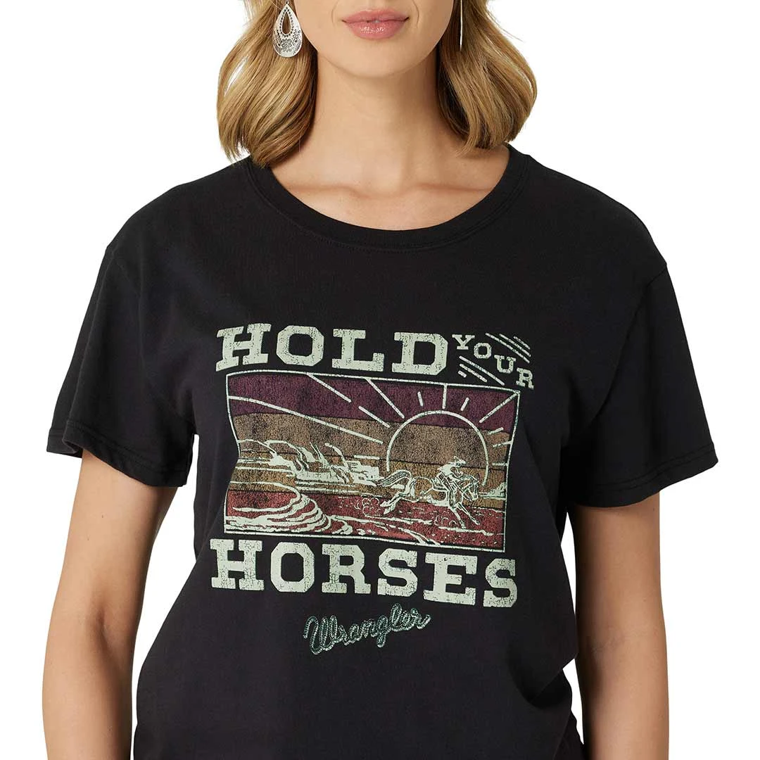 Wrangler Women's Hold Your Horses Boyfriend T-Shirt - Image 3