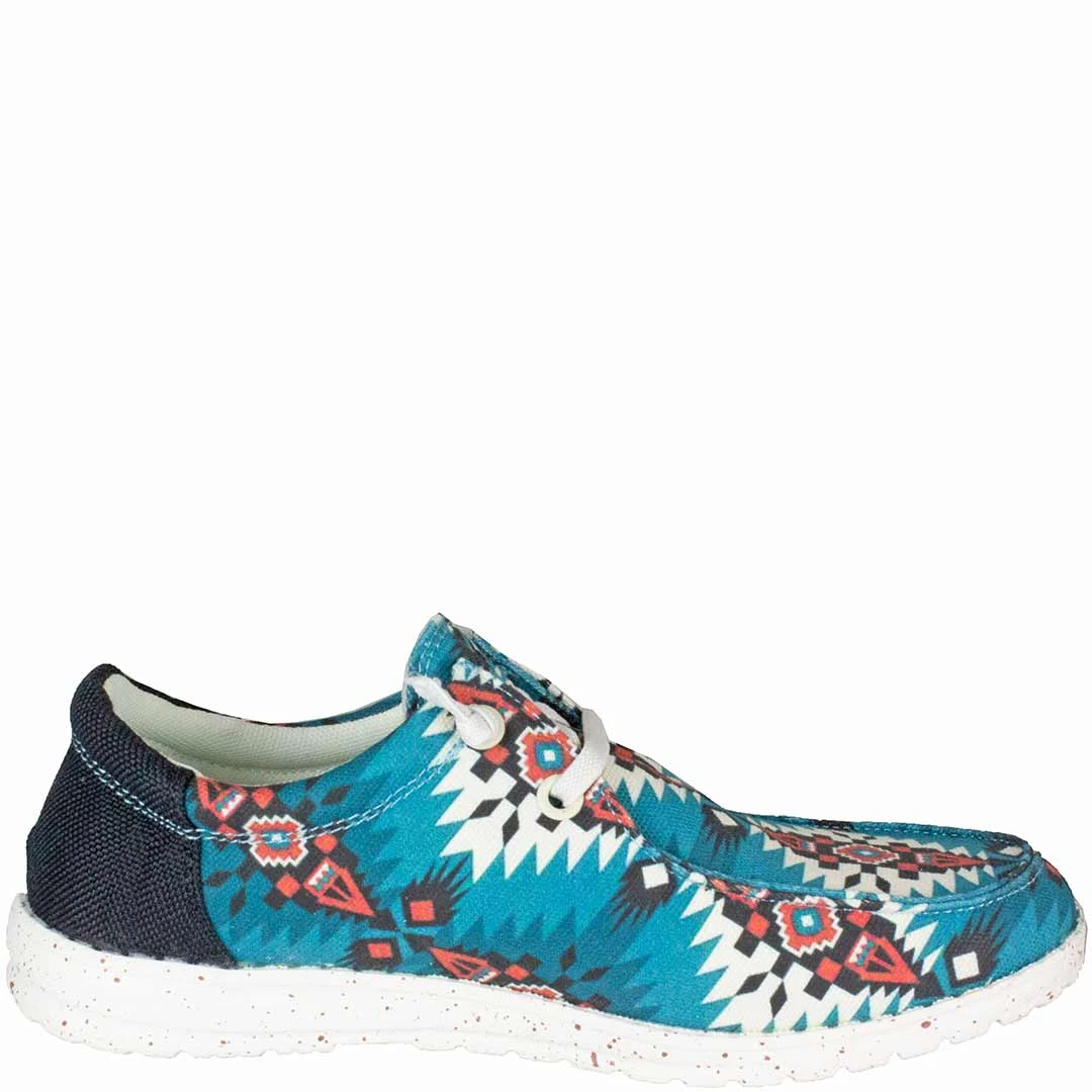 Roper Women's Aztec Canvas Slip-On Shoes - Image 3