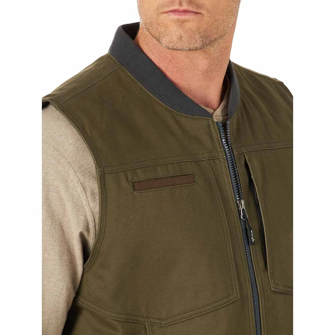 Wrangler Men's Riggs Workwear Canvas Work Vest - Image 3
