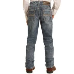 Rock & Roll Denim Boys' Slim Stretch Revolver Bootcut Jeans