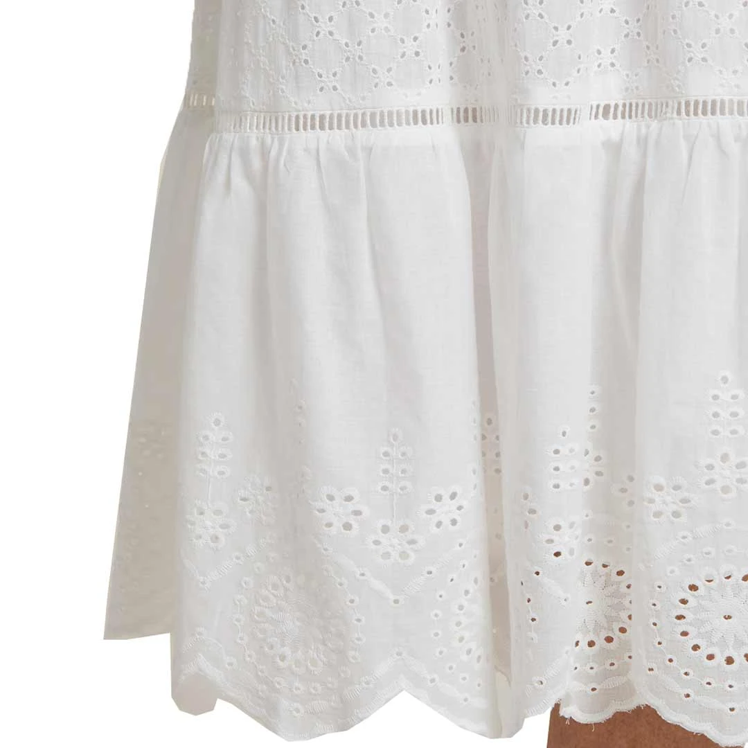 Tribal Women's Embroidered Cotton Midi Skirt - Image 3