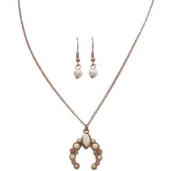 Silver Strike Squash Blossom Jewelry Set