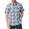 Wrangler Men's Retro Short Sleeve Plaid Snap Shirt