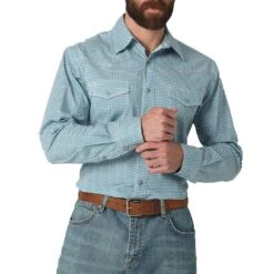 Wrangler Men's 20X Competition Advanced Comfort Print Snap Shirt