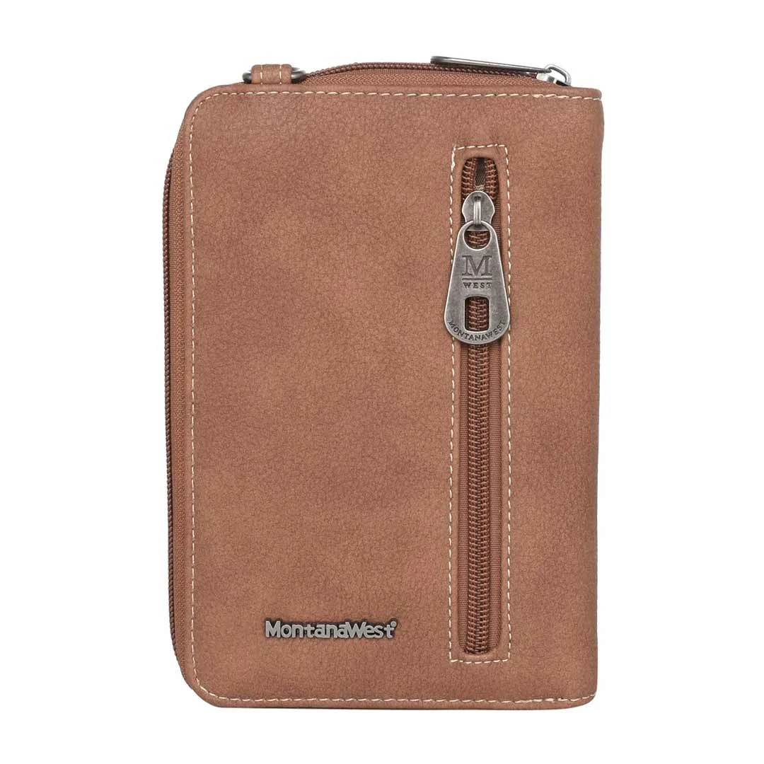 Montana West Boot Scroll Embroidered Collection Phone Wallet - Image 2