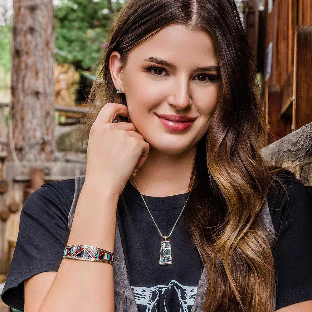 Montana Silversmiths Women's American Legends Studded Earrings - Image 3