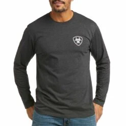 Ariat Men's Shield Logo Graphic Long Sleeve T-Shirt
