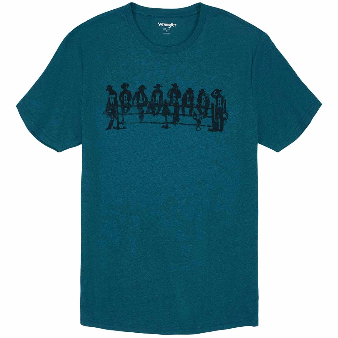 Wrangler Men's Cowboy Fence Graphic T-shirt - Image 4