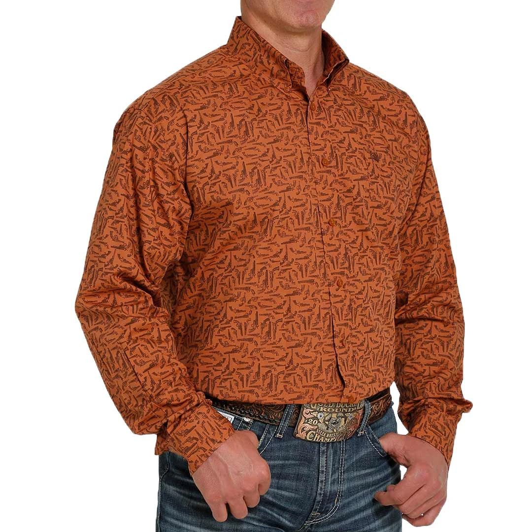 Cinch Men's Pistol Print Button-Down Shirt - Image 2