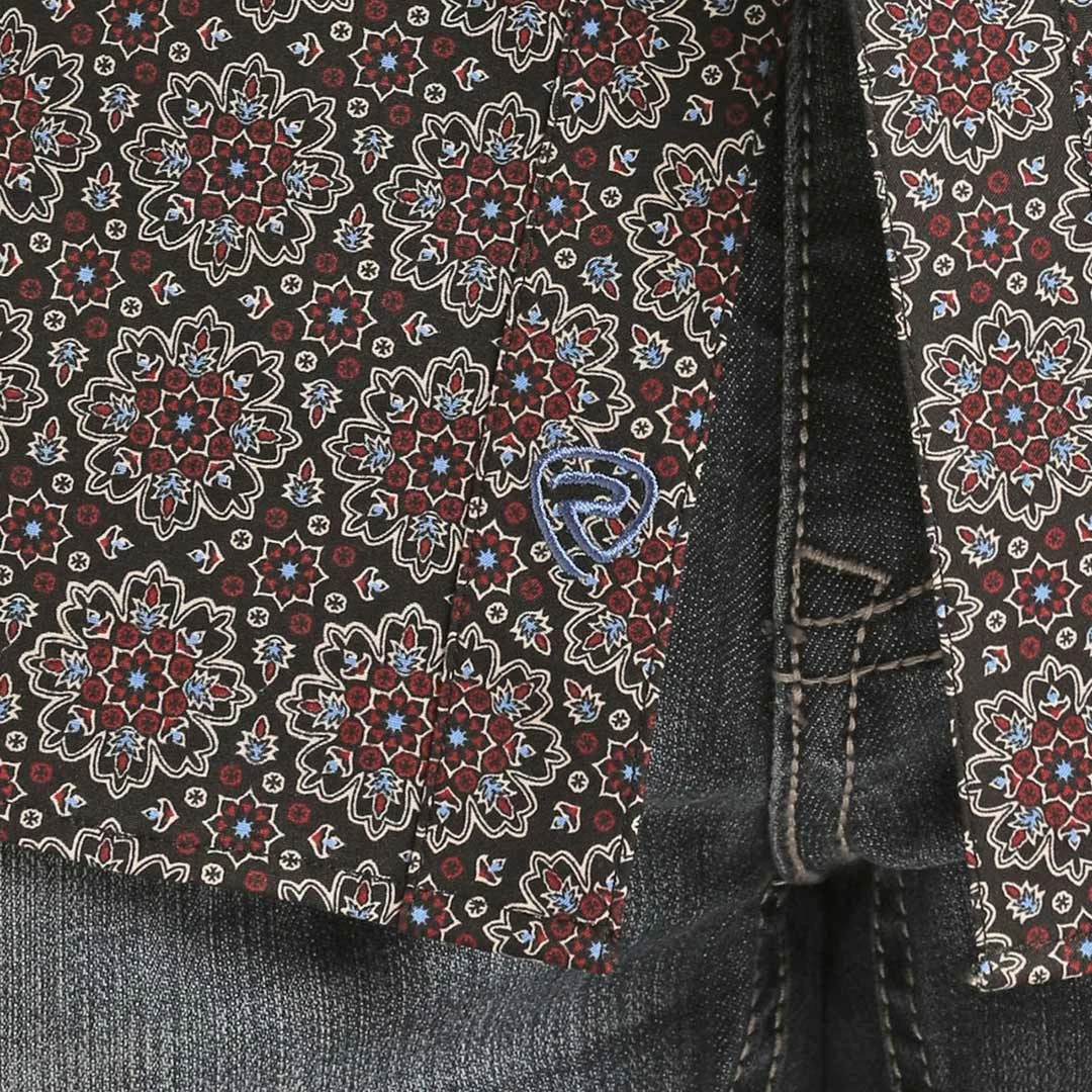 Rough Stock Men's Medallion Print Snap Shirt - Image 2