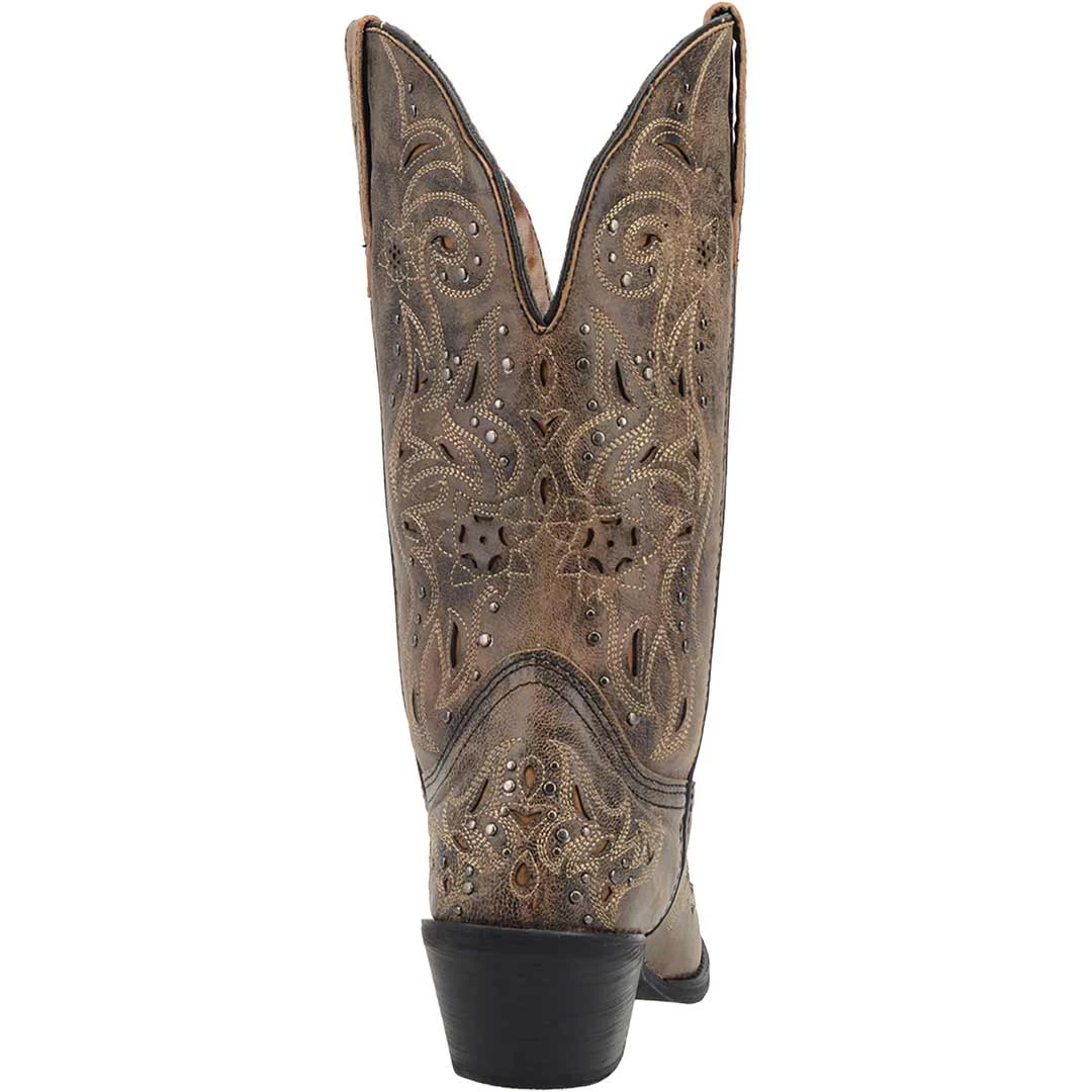 Laredo Women's Vanessa Wide Calf Leather Cowgirl Boots - Image 6