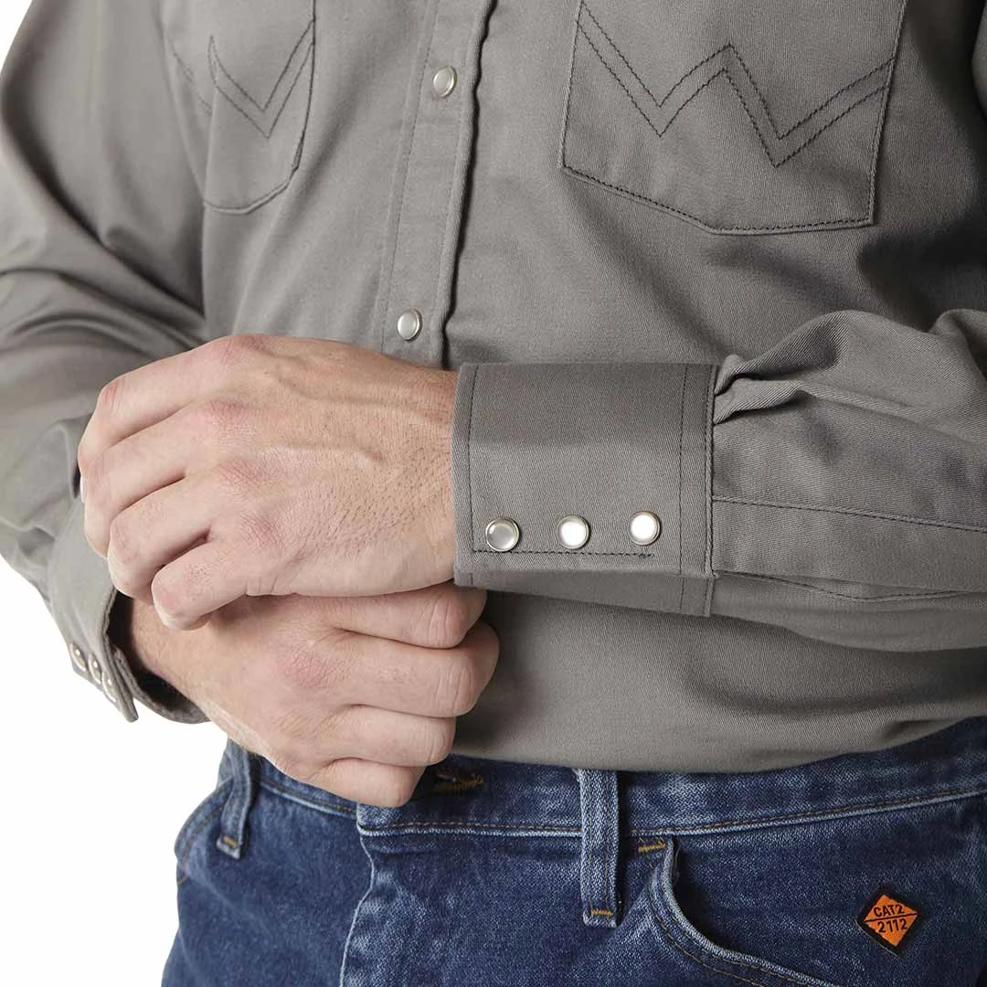Wrangler Men's FR Flame Resistant Snap Work Shirt - Image 5