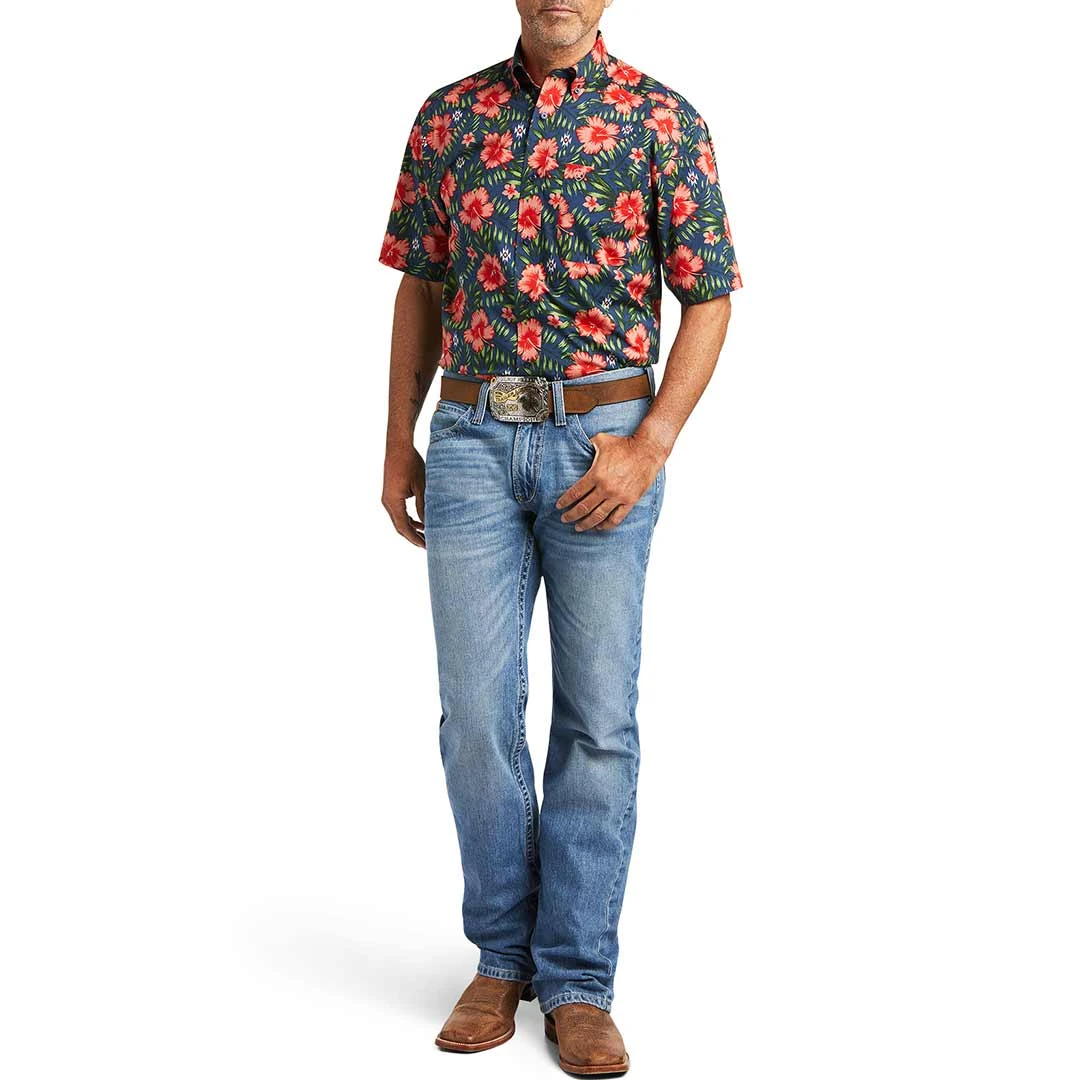 Ariat Men's Tylen Stretch Classic Fit Button-Down Short Sleeve Shirt - Image 4