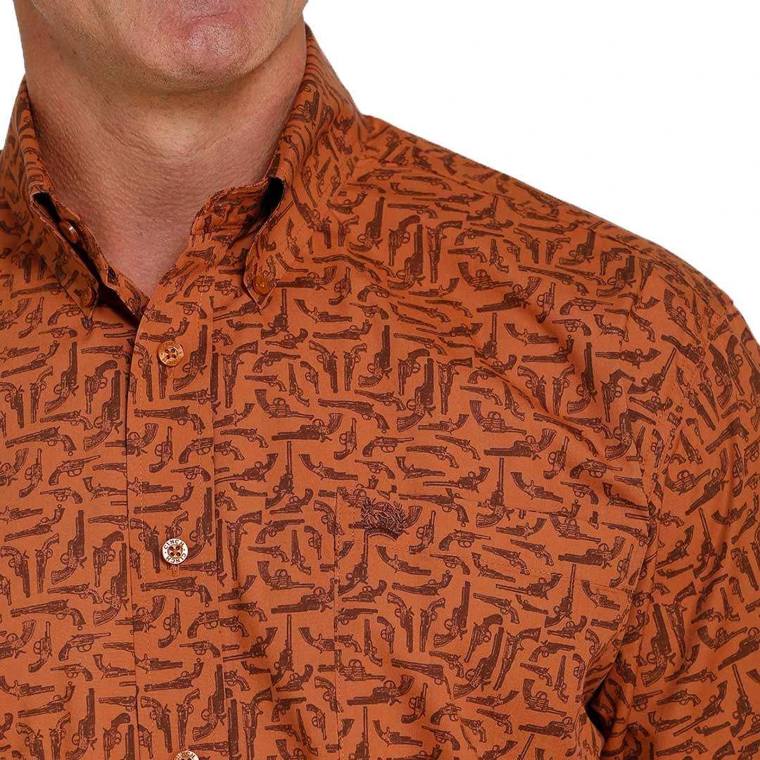 Cinch Men's Pistol Print Button-Down Shirt - Image 3