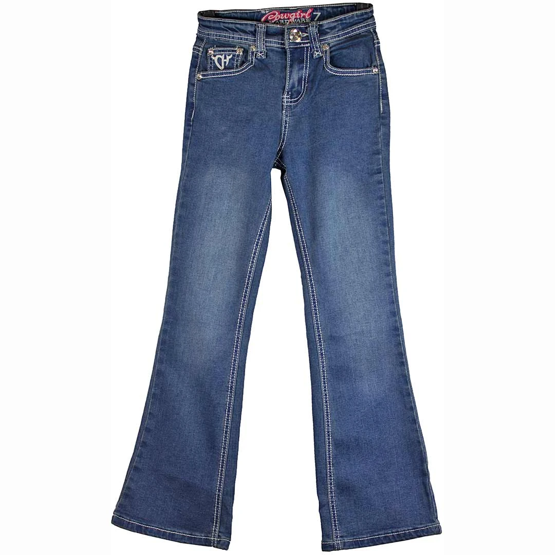 Cowgirl Hardware Girls' Aztec Pocket Bootcut Jeans - Image 2