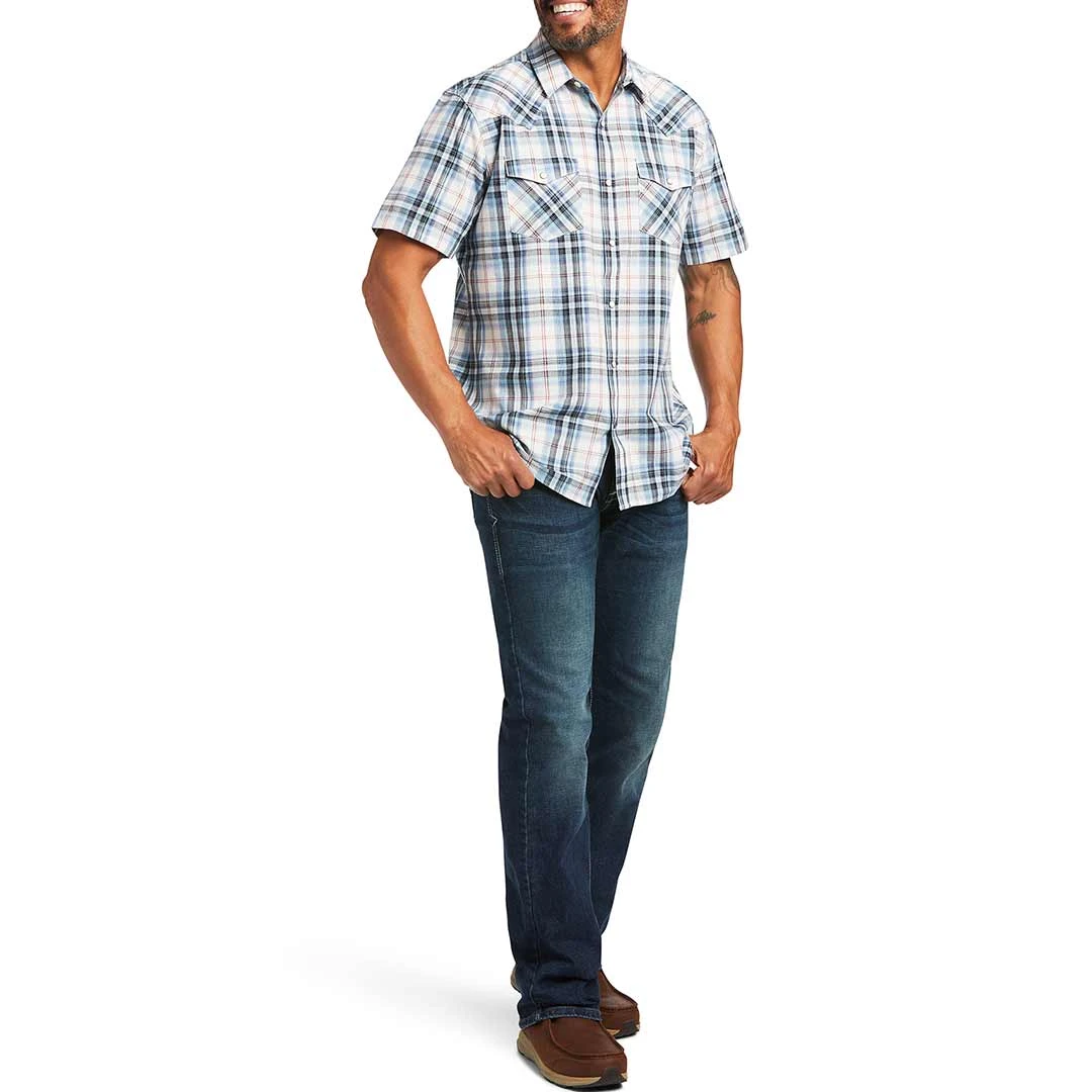 Ariat Men's Haye Retro Fit Short Sleeve Snap Shirt - Image 4