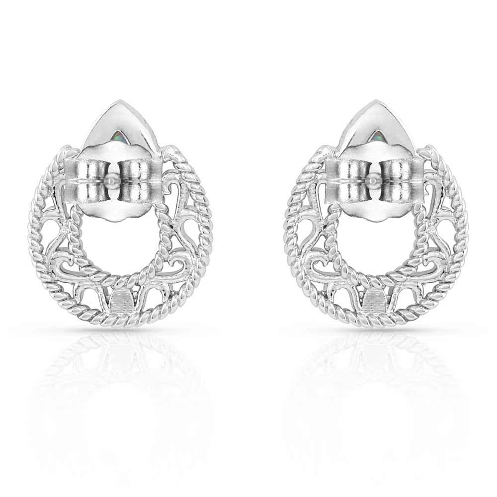 Montana Silversmiths Roped In Horseshoe Earrings - Image 2