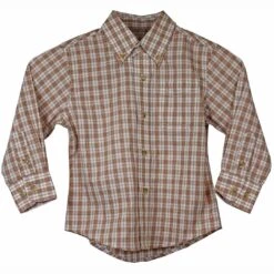 Wrangler Boys' Riata Button-Down Plaid Shirt