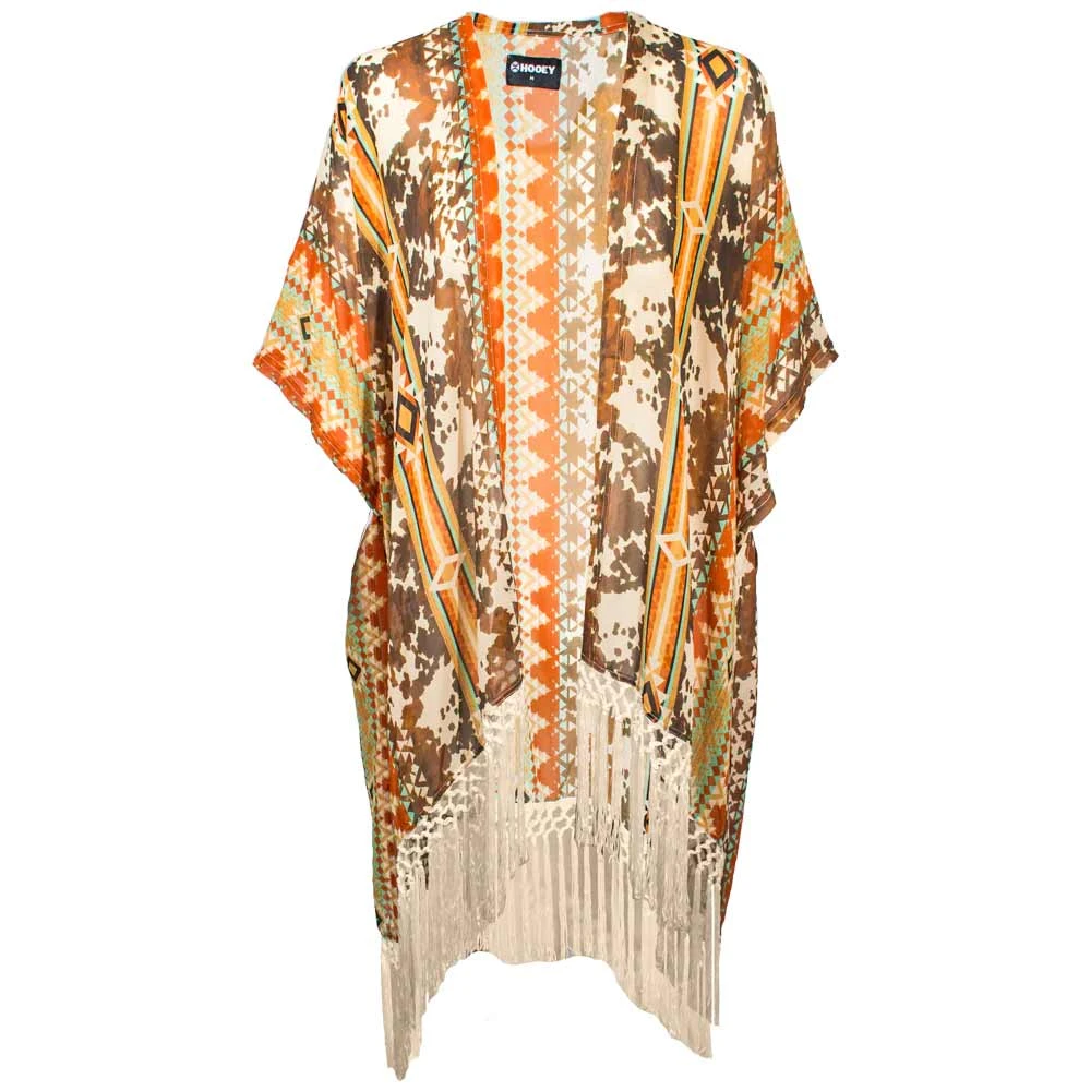 Hooey Brands Women's Long Kimono With Fringe - Image 3