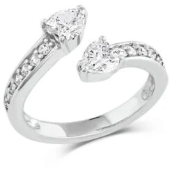 Montana Silversmiths Spooning Hearts Ring