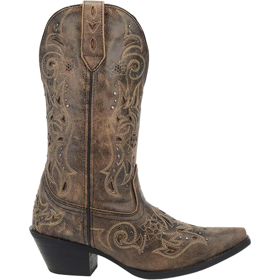 Laredo Women's Vanessa Wide Calf Leather Cowgirl Boots - Image 4