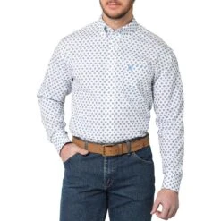 Wrangler George Strait Men's Button-Down Print Shirt