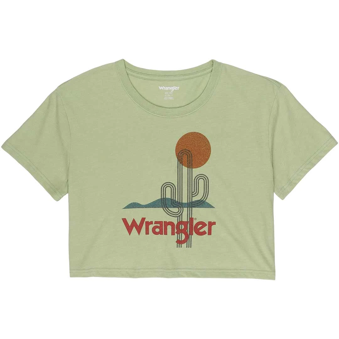 Wrangler Women's Cactus Cropped Graphic T-Shirt - Image 4