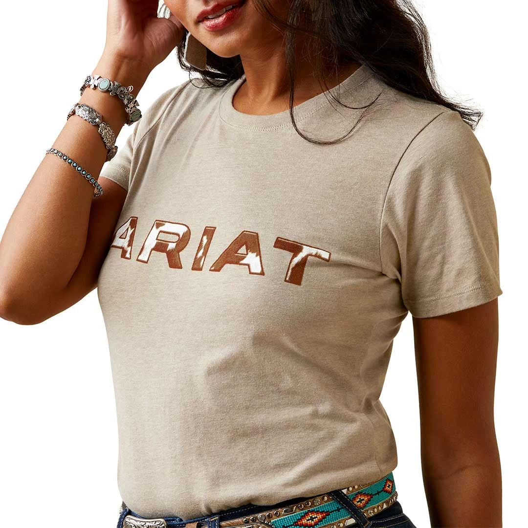 Ariat Women's Cowhide Logo Graphic T-Shirt - Image 3
