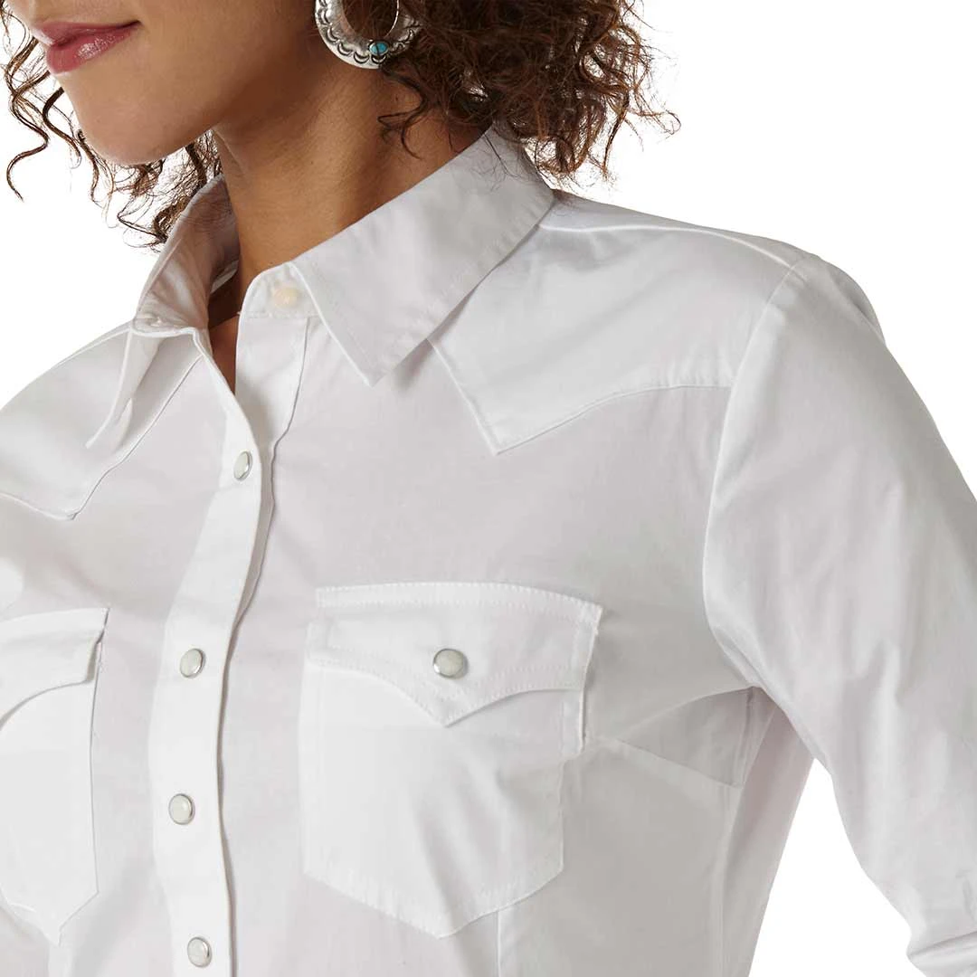 Wrangler Women's Solid Snap Shirt - Image 3
