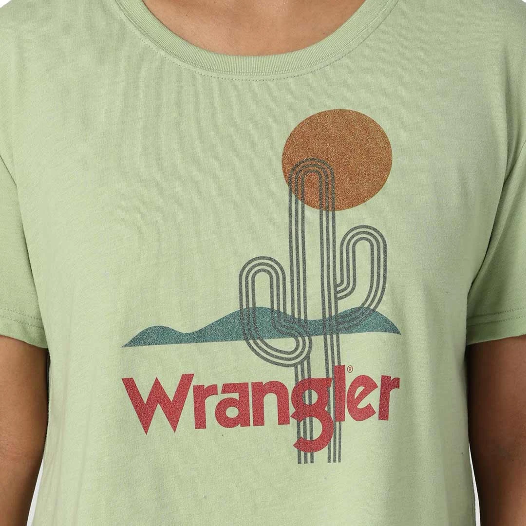 Wrangler Women's Cactus Cropped Graphic T-Shirt - Image 3