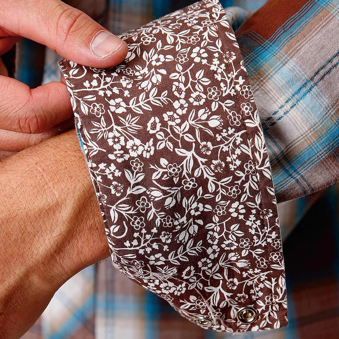 Roper Men's Sawtooth Pocket Plaid Snap Shirt - Image 3