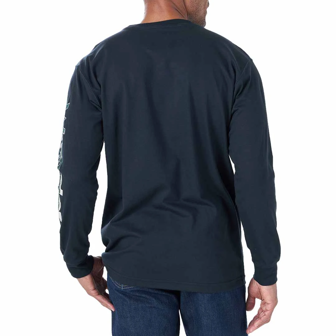 Wrangler Men's Flame Resistant Camo Arm Logo Long Sleeve T-shirt - Image 2