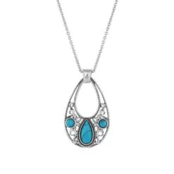 Montana Silversmiths New Stone Teardrop Necklace