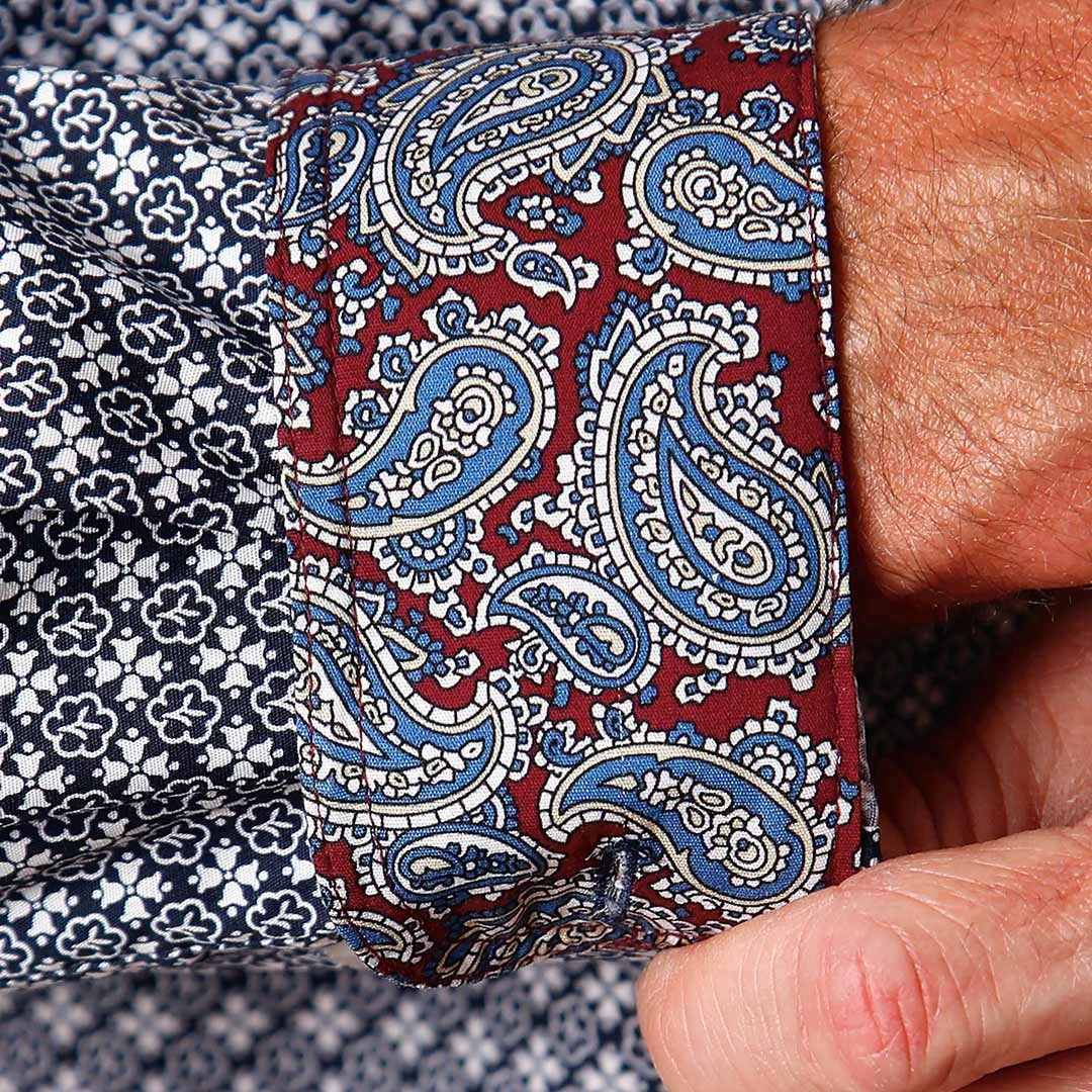 Roper Men's Mini Clover Print Button-Down Shirt - Image 3