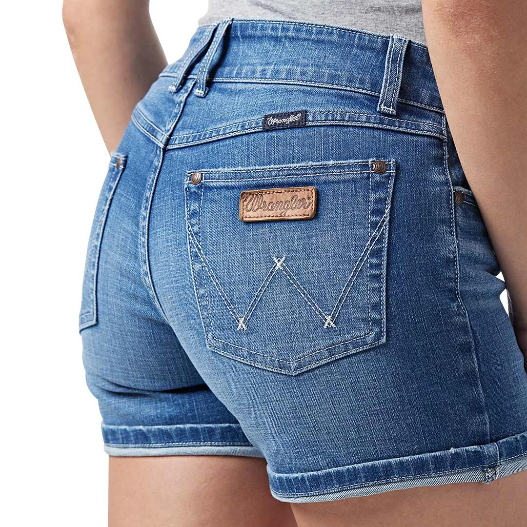 Wrangler Women's Retro Mid Rise Jean Shorts - Image 4