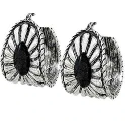 Wyo-Horse Women's Folded Concho Earrings