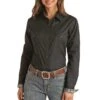 Rough Stock Women's Tone On Tone Diamond Snap Shirt