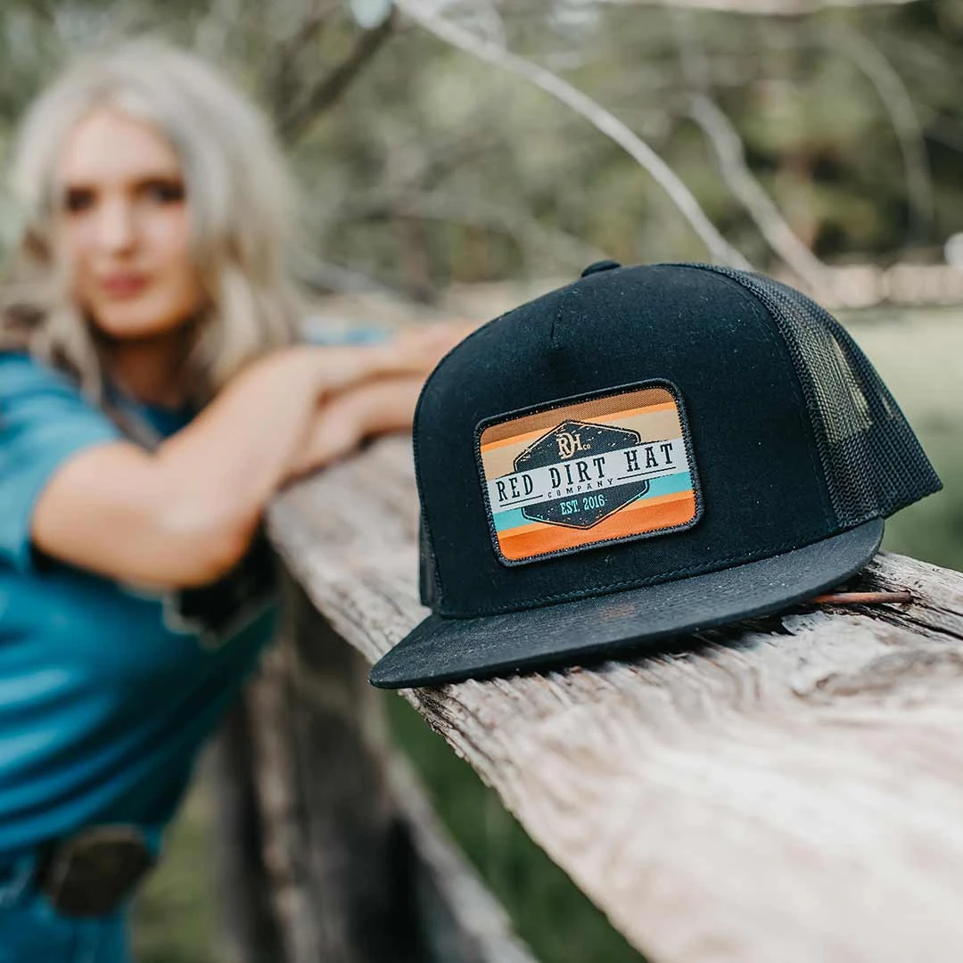 Red Dirt Hat Co Men's Army Sunset Snap Back Cap - Image 3