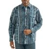 Wrangler Men's Checotah Aztec Print Snap Shirt