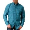 Roper Men's Floral Stripe Print Snap Shirt