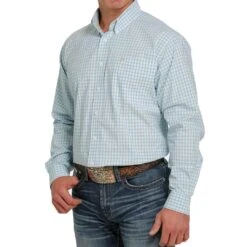 Cinch Men's Plaid Check Button-Down Shirt